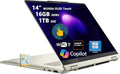 Lenovo Yoga 7 2-in-1 AI PC Laptop | 14" WUXGA OLED Touch (100% DCI-P3) | AMD Ryzen AI 5 340 (Up to 50 Tops) | 16GB DDR5 1TB SSD | for Creator Business Professional Win11Pro w/DLCA Accessory