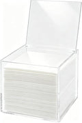 KissYou Acrylic Box Clear Storage Contanier Plastic Hinged Lid Box Coffee Pod Holder Wedding Candy Box Transparent Display Box with Lid