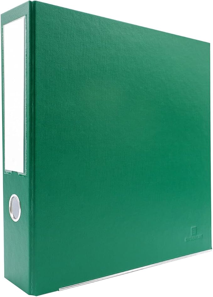 3-Ring Premium Binder - Evergreen, 3" Spine, by Bindertek | 525 Sheet Capacity, 2" D-Rings, Linen-Textured Covers, Steel Reinforced Edges, Spine Label Included