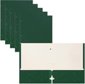 Better Office Products Two Pocket Portfolio Folders, 50-Pack, Dark Green, Letter Size Paper Folders, 50 Pieces, Hunter Green