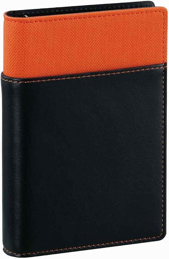 Reimei Fujii WPF801D Refill File Pocket Size Synthetic Leather Orange