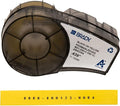 Brady Authentic (M21-250-C-342-YL) PermaSleeve Heat Shrink Tubing for Control and Electrical Panels, Wire Harness, BlackonYellow-For M210, M210-LAB, M211, BMP21-PLUS and BMP21-LAB Printers, .439"W 7'L