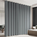 Cbsroro Room Divider Blackout Curtain Track Curtains Wall Dividers Panels Screen for Living Rooms Bedroom Office Privacy Partition Separation, W100 × L108 Inch,1 Panel, Light Grey
