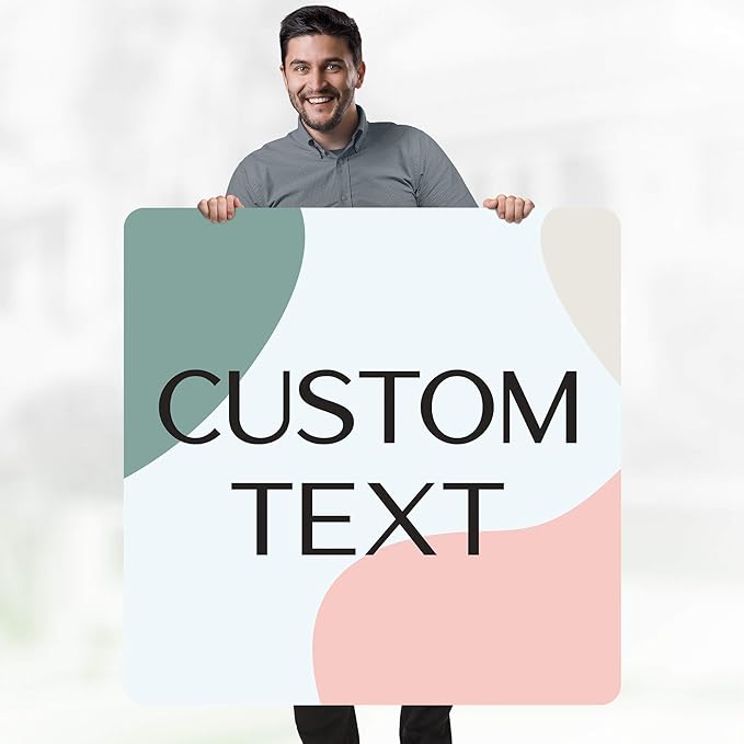 Custom Sign, Custom Street Sign, 11 Font Colors, 13 Font Styles, 4 Hole Options, 22 Sizes, 36x36 Inches, Rust Free DiBound, Fade Resistant, Made in USA by My Sign Center (Minimalist)