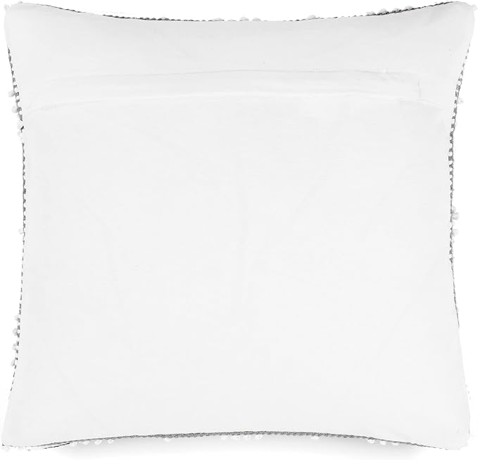 Lush Decor Adelyn Decorative Throw Pillow Cover, 20" W x 20" L, Light Gray - Square Pillow - Gray Diamond Pillow - Textured Pillows - Hygge Decor - Farmhouse Throw Pillows For Bed, Couch, Or Chair