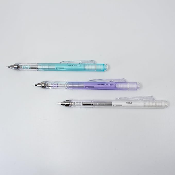 Tombow Mechanical Pencil MONO Graph 0.3 mm Transparent HB with Shake Mechanism Fine Lead Pencil Refillable Eraser Ideal for Fine Lines [SH-MG90-R3]