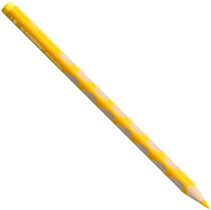 Ergonomic Coloring Pencil - STABILO EASYcolors - Left-Handed - Pack of 12 - Assorted Colors with Sharpener