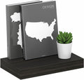 Furinno Tanna Floating Shelves for Wall, 9 x 16 Wall Shelf, Single Set Wall Mounted Floating Shelf with Invisible Bracket, 2-Inch Thick, for Bathroom, Living Room, Bedroom, Home Office, Tobacco Oak