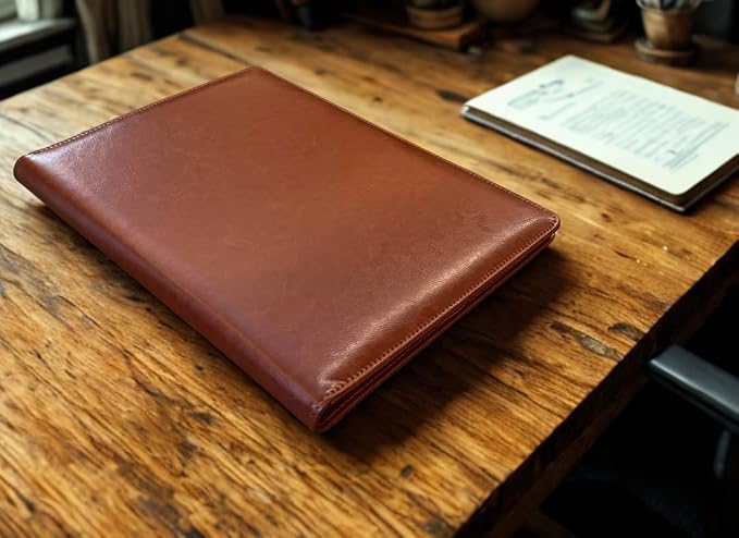 Leather Portfolio Binder for Business use, Document Organizer with Smart Storage, Calculator, Writing pad, – padfolio All in one, Professional Binder Portfolio for Women and Men