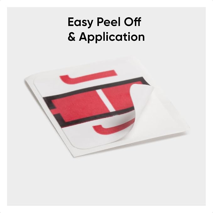 Smead BCCR Bar-Style Color-Coded Alphabetic Label, J, Label Roll, Red, 500 Labels per Roll, (67080)