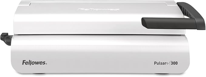 Fellowes Pulsar+ Comb Binding Machine, School Supplies & Classroom Organization Manual Binder, 20-Sheet Punch Capacity, Includes 10-Pack Starter Kit (5006801)