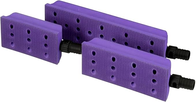 3M Hookit Dust Extraction Flexible Sanding Block, 35829, Kit | Includes Four Lengths, Captures Dust for Automotive Sanding