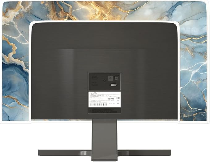 Baocicco Gold Blue Waterproof Screen TV Cover 37, 38, 39 Inch Modern Full Body Covers for Television Screen Panel Case TV Sleeve Compatible with Television LCD LED PC, Desktop and Home TV