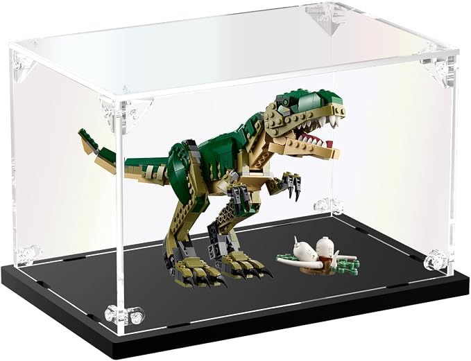 Clear Acrylic Display Case, Easy Assembly Showcase Boxes(10x6x6inch) | dofopo Dust Protection Case for Action Figures and Dolls, Alternative Glass Box for Collectibles Commemorative Gifts