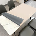 Zinkooat Leather Table Pad,1.8mm Thick,40x78 Inch,Table Pads for Dining Room Table Rectangular,Table Protector for Dining Room Table,Dining Table Cover Protector(Off White+Light Gray,40x78)