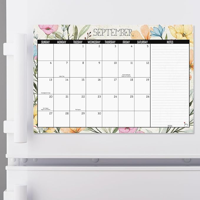 Current 2026-2027 Meadow Dance Desk Calendar Pad, 11-Inch x 16-1/4-Inch Size, Large 24-Month Bookstore-Quality Calendars for Kitchen & Office