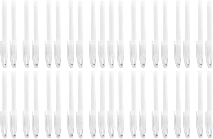 COHEALI Transparent Pen Holders 200 Pcs Empty Plastic Pen Shells for Students Stationery Diy Projects and Desk Organization