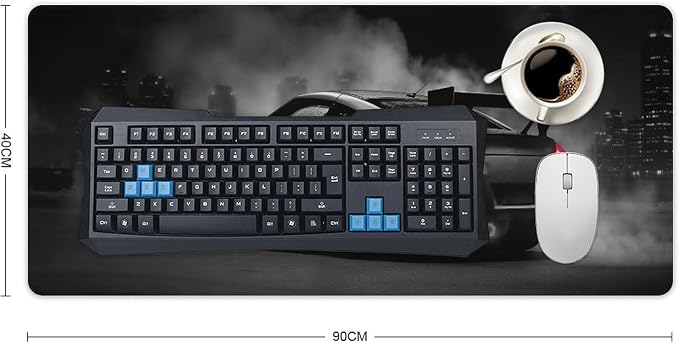 Car Gaming Mouse Pad Large Mousepad Z350 JDM Car Racing Cool Desk Mat Big Mousepad Extended Keyboard Computer Pad Office Desk Organizers and Accessories 40x90cm, Style