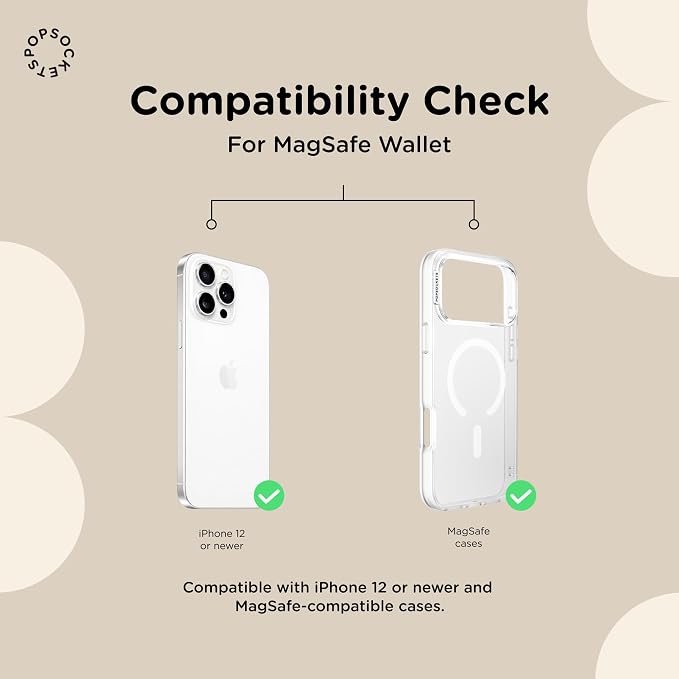 PopSockets Phone Wallet for MagSafe with Grip- Paisley Gaudy | PopWallet, Holds 3 Cards, Magnetic, Removable, Secure, Rainbow, Colorful, Girly, Women