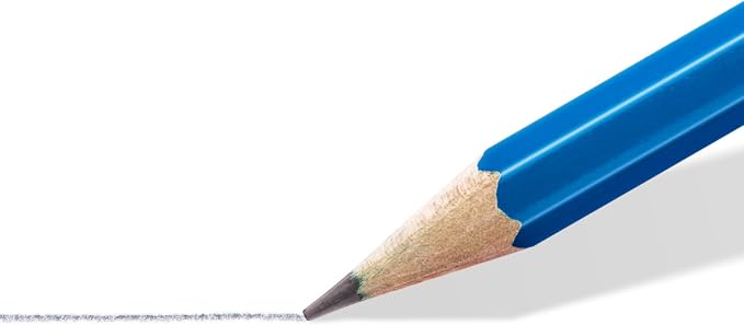 STAEDTLER Mars Lumograph Art Drawing Pencils (12-Pack) - Sustainable, Break-Resistant Graphite, Metal Case