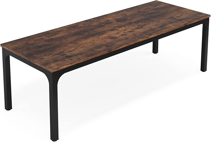 LITTLE TREE 78.7 Inches Extra Long Two Person Office Desk,Double Workstation for Home Office