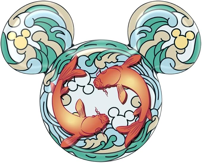 PopSockets Adhesive Phone Grip, Holder- Mickey Koi | Secure Comfortable Hold, Anti-Drop, Kickstand, Disney, Mickey Mouse, Minnie, Fun, Cool, Unique