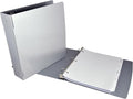 Saunders Recycled Aluminum 3 Ring Binder, 2 Inch, Letter Size, Gray | For School, Industrial & Contractor Use; Holds About 400 Sheets, Lay-Flat Hinges, Snap-Ring Mechanism, Made in USA