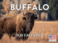 Buffalo Calendar 2026 Wall 12 Month Gifts For Buffalo Lovers Women Men Monthly | American Made In The USA