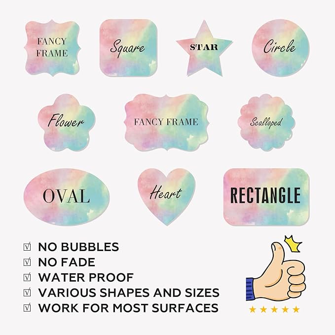 Custom Stickers Personalized Labels - Customized Stickers with Any Design Image Logo Text,Custom Stickers for Business Logo,Custom Thank You Label Stickers,100 Labels (Star,4.5"x4.5")