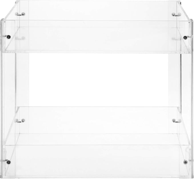 MyGift 2-Tier Premium Clear Acrylic Desk Letter Tray Organizer, A4 Size 2 Tier Document Organizer Desktop File Paper Holder Rack for Home and Office