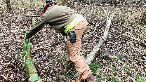 THE MINGO Ultimate Firewood Measuring Tool - Chainsaw Firewood Marker- Log Paint Marker -Loggin Marking Tool, Firewood Measuring Accessory- Logging Tools (Mingo Marker With 18" Wheel)