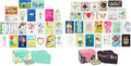 Hallmark Pack of 24 Handmade Assorted Boxed Greeting Cards, Watercolor & Pack of 24 Handmade Assorted Boxed Greeting Cards, Modern Floral