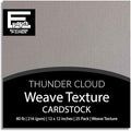 Thunder Cloud—12x12 Textured Cardstock | 80lb Textured Gray Scrapbook Paper | Premium Cardstock for Cricut Cutting | 25 Sheets