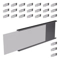 Master Magnetics Heavy-Duty Magnetic Labels - Magnetic Label Holders for a Metal File Cabinet, Shelf, Whiteboard - Fits Signs and Tags - 6" L x 1" H - Includes 35 Perforated Cards - 25-Pack