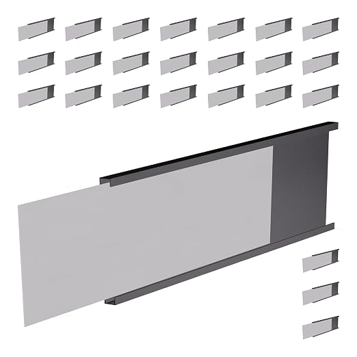 Master Magnetics Heavy-Duty Magnetic Labels - Magnetic Label Holders for a Metal File Cabinet, Shelf, Whiteboard - Fits Signs and Tags - 6" L x 1" H - Includes 35 Perforated Cards - 25-Pack