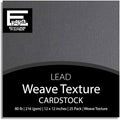 Lead—12x12 Textured Cardstock | 80lb Textured Gray Scrapbook Paper | Premium Cardstock for Cricut Cutting | 25 Sheets