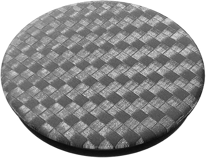 PopSockets Adhesive Phone Grip, Holder- Carbonite Weave | Secure Comfortable Hold, Anti-Drop, Kickstand, Black, Electronic Accessories, For iPad/Kindle/iPhone/Android