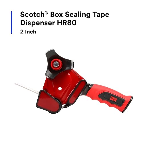 3M Scotch Box Sealing Tape Dispenser HR80, for 2-inch Wide Tape