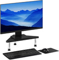 Furinno Turn-N-Tube Corner Monitor Riser Stand with Stainless Steel Tubes, Americano