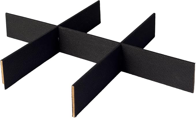 UnionBasic Divider Bar, Divider Strip for 3-Drawer File Organizer, Black - The Accessory of Dividing Bar Only, 3-Drawer File Organizer NOT Included