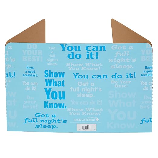 Really Good Stuff Blue Privacy Shields for Student Desks, Set of 12