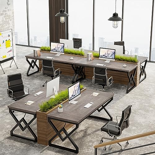 Tribesigns 63 inch Executive Desk, Industrial Computer Desk for Home Office