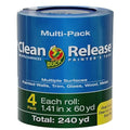 Duck Clean Release Blue Painters Tape, Masking Tape for Paint Projects, 1.5 in (1.41 in x 60 yd), 240460, 4 Rolls (Pack of 8)