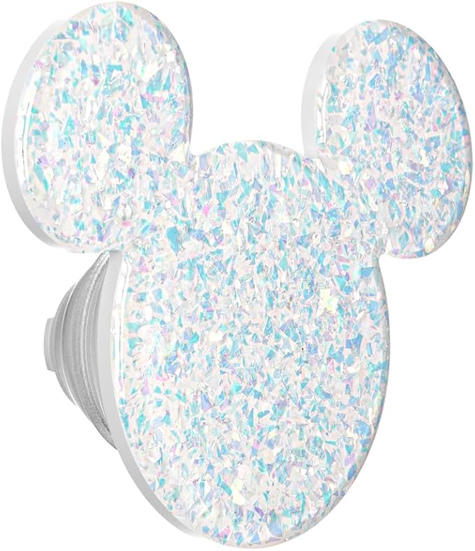 PopSockets Adhesive Phone Grip, Holder- Mickey Ears White | Secure Comfortable Hold, Anti-Drop, Kickstand, Disney, Mickey Mouse, Minnie, White
