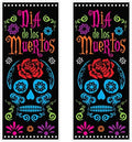 Beistle Day Of The Dead Door Covers – 2 All-Weather Día de los Muertos Plastic Door and Wall Decorations, Sugar Skull Design for Halloween Parties, Cultural Celebrations and Fiesta Events, 6' x 30"