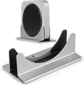 Adjustable Mac mini Stand Aluminium Vertical Laptop Holder Desk Mount - Universal Fit for Mac mini 2005-2023, Compatible with Laptop and Mini PC - Slot Width (10-52mm/0.4-2 inch)