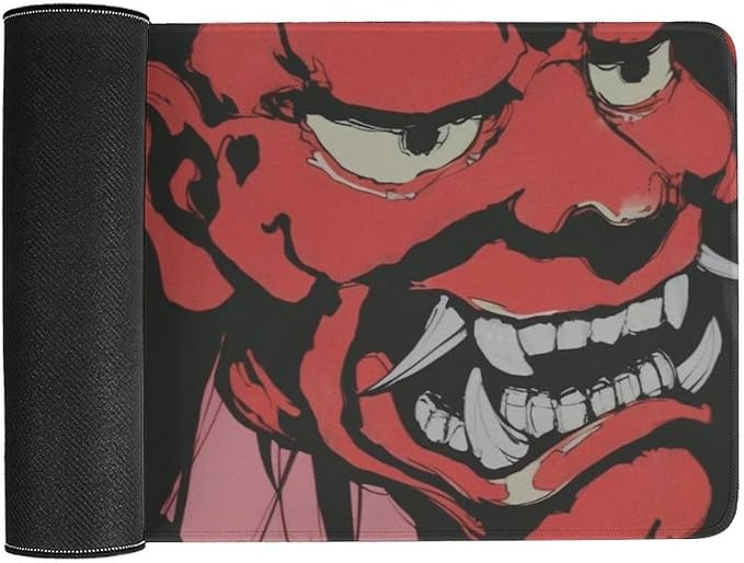 Japanese Female Samurai Anime Girl Large Mouse Pad Gaming Desk Mat Keyboard Computer Pad Non-Slip Rubber Mouse Mat for Home Office 30x60cm