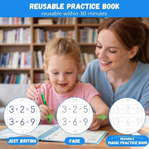 Magic Grooved Writing Practice for Kids 3-5, Large Letters grooved