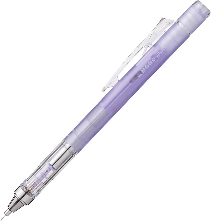 Tombow Mechanical Pencil MONO Graph 0.3 mm Transparent HB with Shake Mechanism Fine Lead Pencil Refillable Eraser Ideal for Fine Lines [SH-MG90-R3]