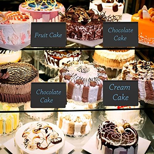 AITEE 20 Pack Acrylic Mini Chalkboard Signs Small Tent Blackboard V-Shaped